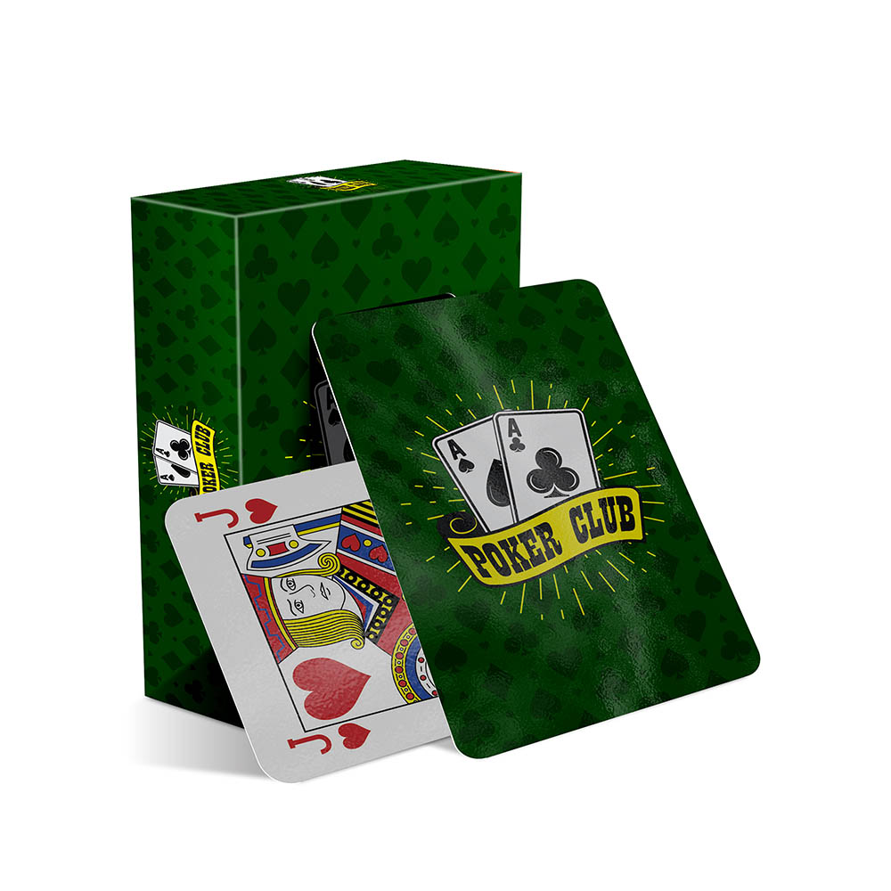 Baralho Simples 54 Cartas Baralho Com Caixa Personalizada Couchê 300g Com Laminação Brilho