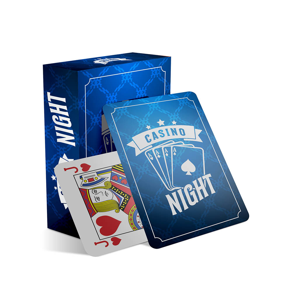 Baralho Simples 54 Cartas Baralho Com Caixa Personalizada Couchê 250g Com Laminação Fosca