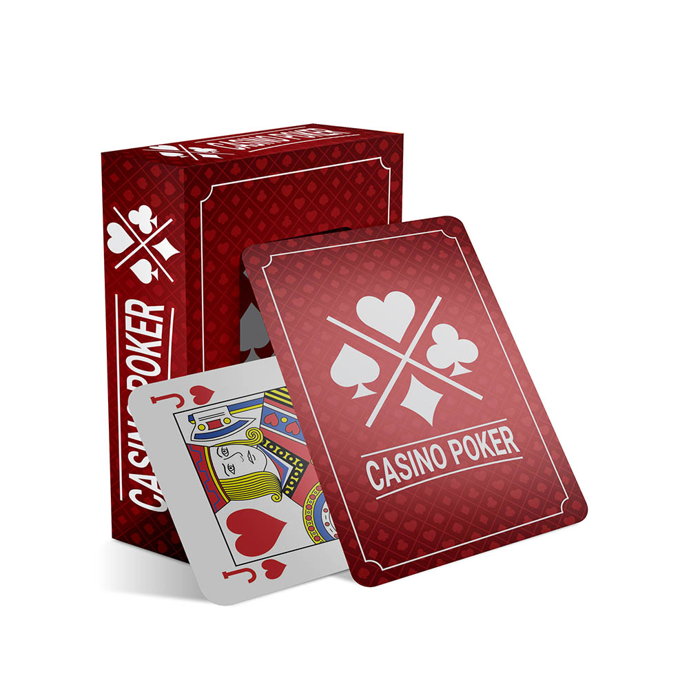 Baralho Simples 54 Cartas Baralho Com Caixa Personalizada Couchê 250g Com Laminação Fosca