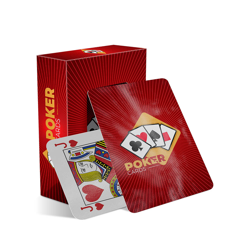 Baralho Simples 54 Cartas Baralho Com Caixa Personalizada Couchê 250g Com Laminação Brilho