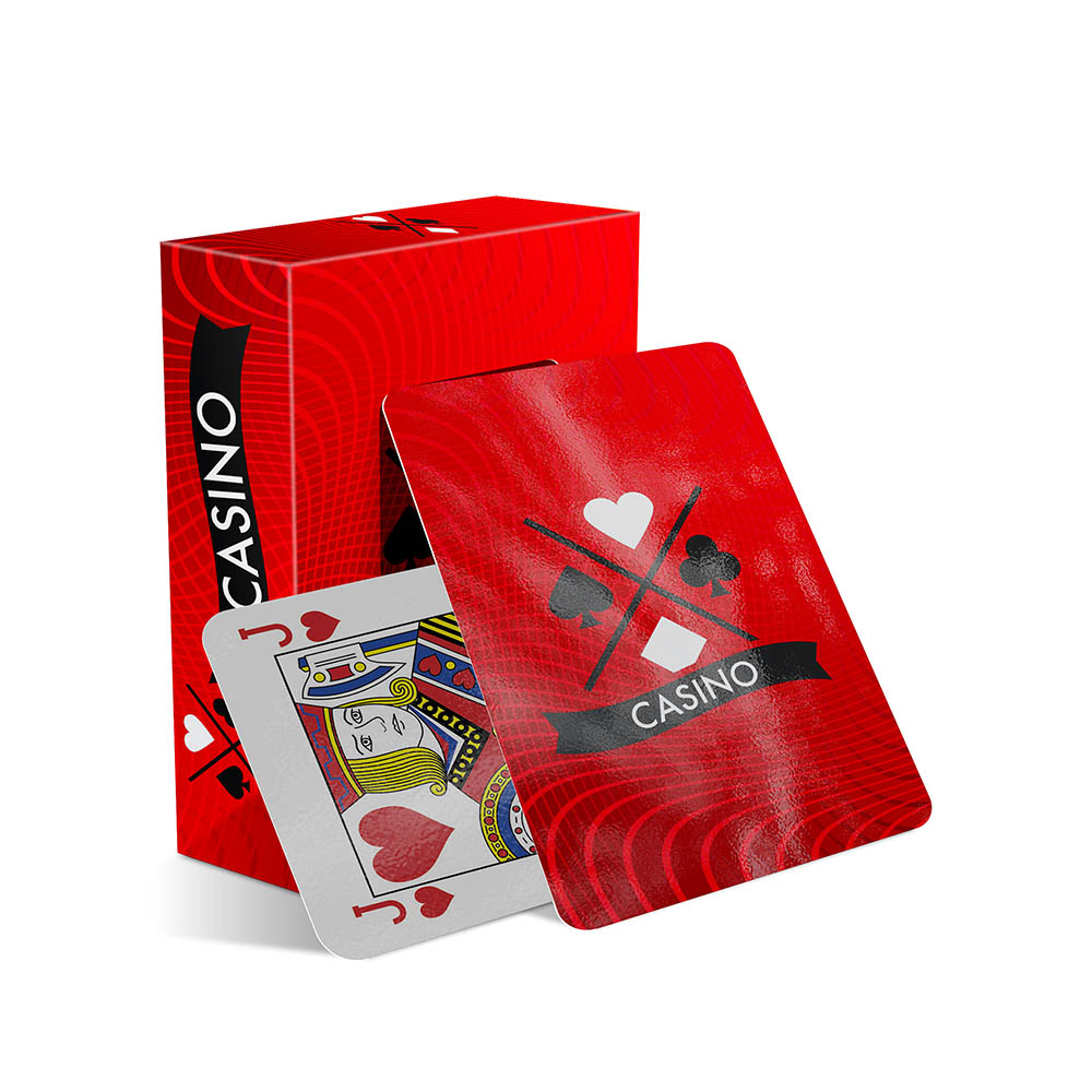Baralho Simples 54 Cartas Baralho Com Caixa Personalizada Couchê 250g Com Laminação Brilho