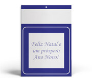 Folhinhas 2026 Base Padrão Comercial Duplex 250g (Azul)