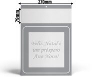 Folhinhas 2026 Base Padrão Comercial Duplex 250g (Prata)