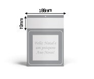 Folhinhas 2026 Base Padrão Mini Comercial Duplex 250g (Prata)