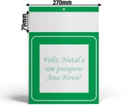 Folhinhas 2026 Base Padrão Comercial Duplex 250g (Verde)