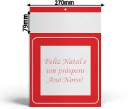 Folhinhas 2026 Base Padrão Comercial Duplex 250g (Vermelho)