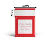 Folhinhas 2026 Base Padrão Mini Comercial Duplex 250g (Vermelho)
