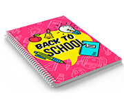 Caderno Impressão Digital Capa Papel Paraná 2mm e Miolo Ap 75g Miolo Padrão Sem Verniz (300x210mm) 100 Folhas