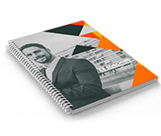 Caderno Impressão Digital Capa Papel Paraná 2mm e Miolo Ap 75g Miolo Padrão Sem Verniz (150x210mm) 200 Folhas