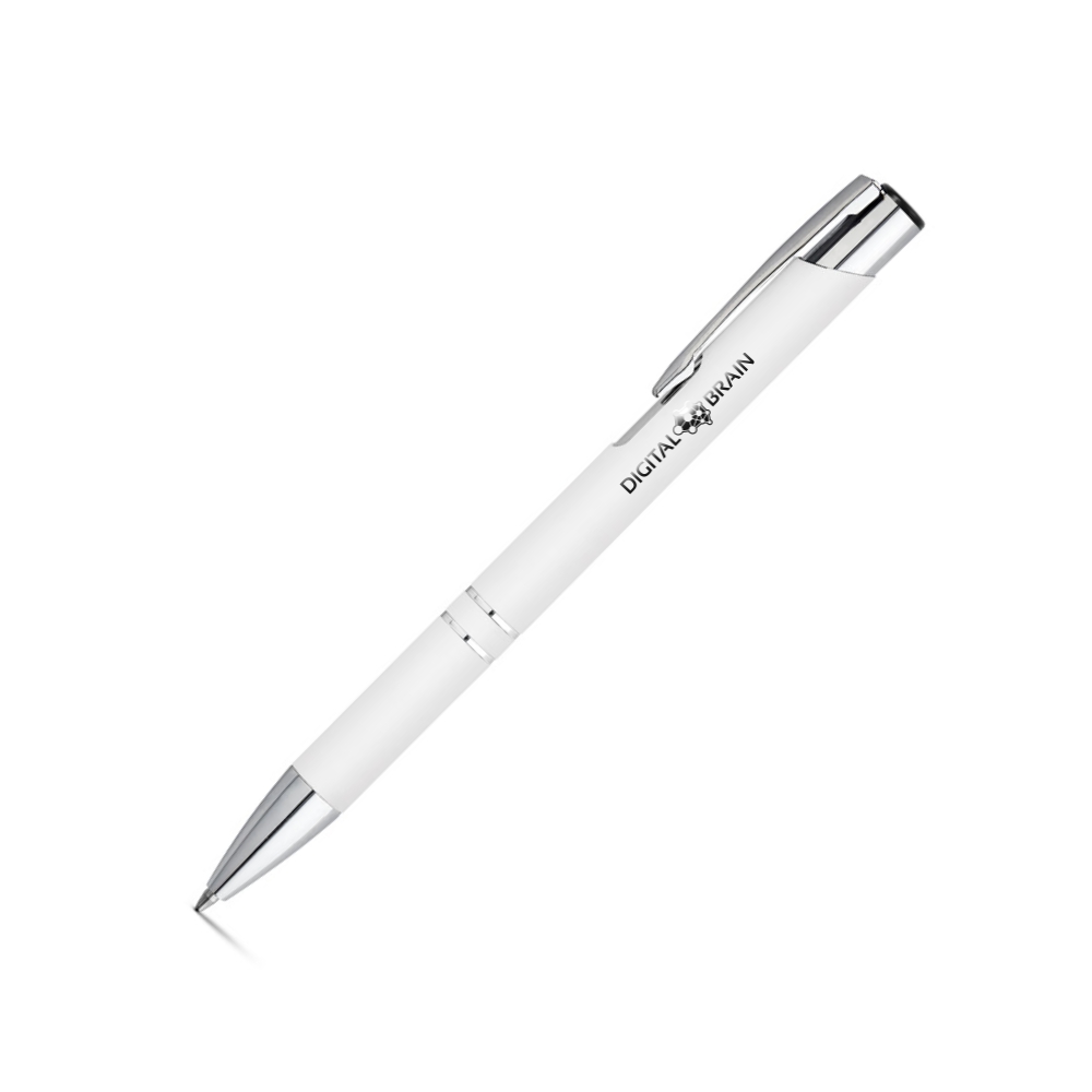 Canetas Promocionais Personalizadas Gravação a Laser Branca