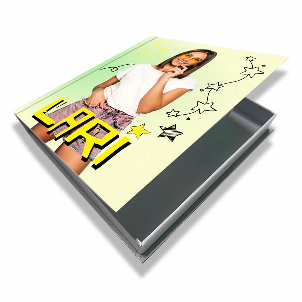 Capa Dura Case Para Photobooks em Papel Paraná 2mm - 36 Páginas (15x15cm)