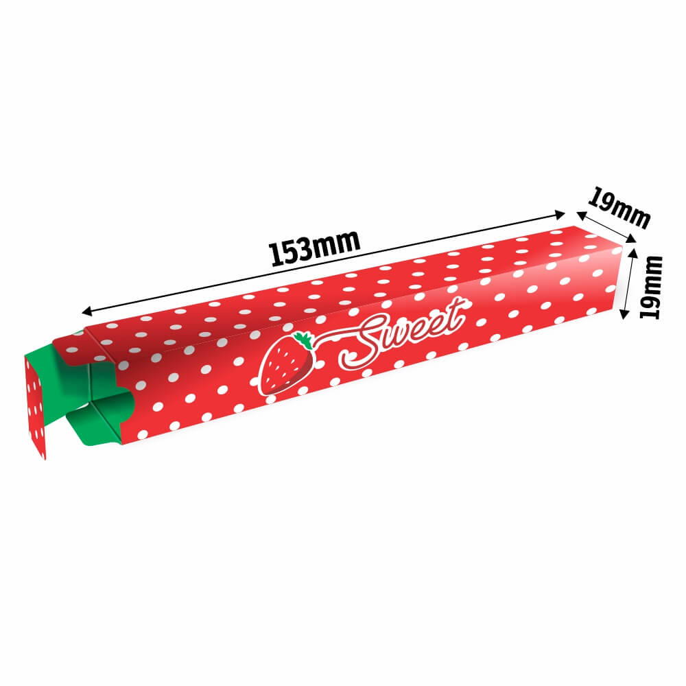 Caixa Para Canetas Couchê 300g Verniz Uv Total Frente