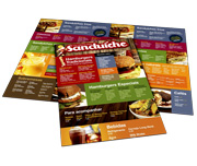Cardápios Personalizados 4 Páginas Com Dobra Couchê Brilho 300g (480x330mm)