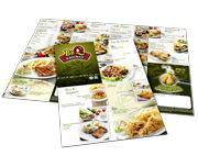 Cardápios Personalizados 4 Páginas Com Dobra Couchê Brilho 250g (480x330mm)