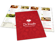 Cardápios Personalizados 4 Páginas Com Dobra Couchê Brilho 300g (330x480mm)
