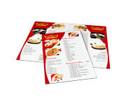 Cardápios Personalizados 4 Páginas Com Dobra Couchê Brilho 250g (300x210mm)