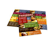 Cardápios Personalizados 4 Páginas Com Dobra Couchê Brilho 300g (300x210mm)