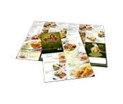 Cardápios Personalizados 4 Páginas Com Dobra Couchê Brilho 250g (300x210mm)