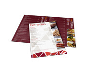 Cardápios Personalizados 4 Páginas Com Dobra Couchê Brilho 300g (300x210mm)