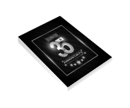 Caderneta Capa Brochura e Cola Abertura Vertical Capa Couchê 250g e Miolo Ap 75g Lam Fosca e Hotstamping Frente (150x210mm)