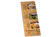 Cardápios Descartáveis Apergaminhado 180g (105x300mm)