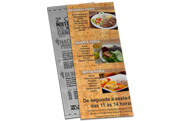 Cardápios Descartáveis Apergaminhado 180g (105x300mm)