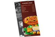 Cardápios Descartáveis Apergaminhado 180g (105x300mm)