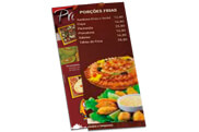 Cardápios Descartáveis Apergaminhado 180g (105x300mm)