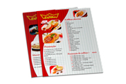 Cardápios Descartáveis Apergaminhado 180g (210x300mm)