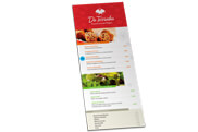 Cardápios Descartáveis Couchê Brilho 250g (105x300mm)