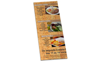 Cardápios Descartáveis Couchê Brilho 250g (105x300mm)
