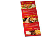 Cardápios Descartáveis Couchê Brilho 250g (105x300mm)