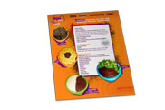 Cardápios Descartáveis Couche Brilho 300g (210x300mm)