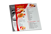 Cardápios Descartáveis Couchê Brilho 250g (210x300mm)
