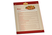 Cardápios Descartáveis Couchê Brilho 250g (300x420mm)
