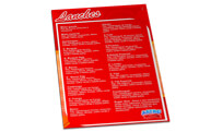 Cardápios Descartáveis Couchê Brilho 250g (300x420mm)