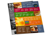 Cardápios Descartáveis Couche Brilho 300g (300x420mm)