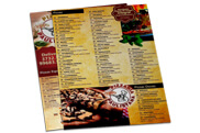 Cardápios Descartáveis Couche Brilho 300g (300x420mm)