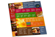 Cardápios Descartáveis Couchê Brilho 250g (300x420mm)