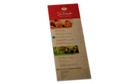 Cardápios Descartáveis Papel Kraft 250g (105x300mm)