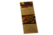 Cardápios Descartáveis Papel Kraft 250g (105x300mm)
