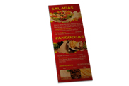 Cardápios Descartáveis Papel Kraft 250g (105x300mm)