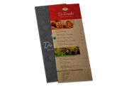 Cardápios Descartáveis Papel Kraft 250g (105x300mm)
