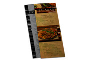 Cardápios Descartáveis Papel Kraft 250g (105x300mm)