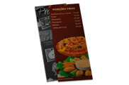 Cardápios Descartáveis Papel Kraft 250g (105x300mm)