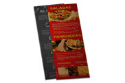 Cardápios Descartáveis Papel Kraft 250g (105x300mm)