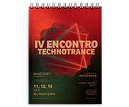 Capa Maleável Wire-o Abertura Vertical Capa Kraft 250g e Miolo Ap 75g (105x150mm)