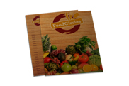 Cardápios Descartáveis Papel Kraft 250g (150x210mm)