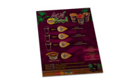 Cardápios Descartáveis Papel Kraft 250g (210x300mm)