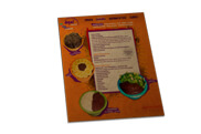 Cardápios Descartáveis Papel Kraft 250g (210x300mm)
